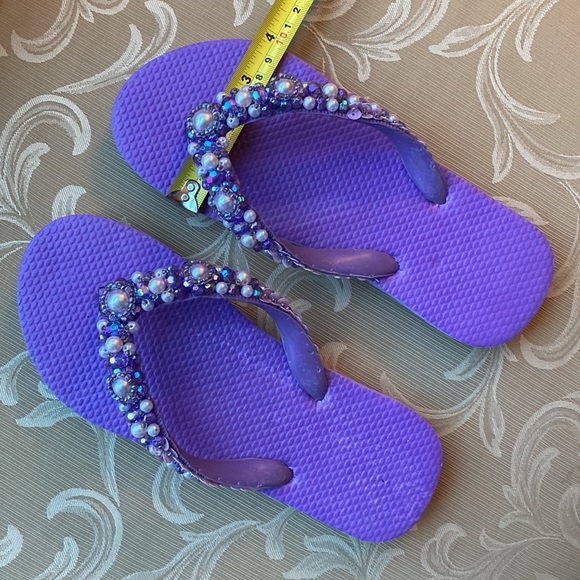 🌸 BEADED FLIP FLOP SANDALS - Picture 8 of 8